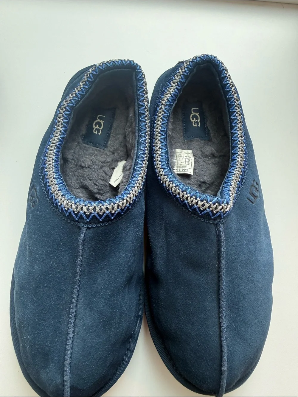 UGG | men’s Tasman II navy slippers slide on sz 10